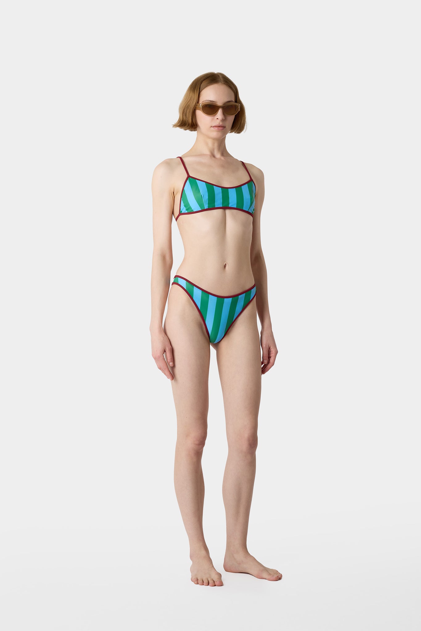 REVERSIBLE BIKINI / brick red
