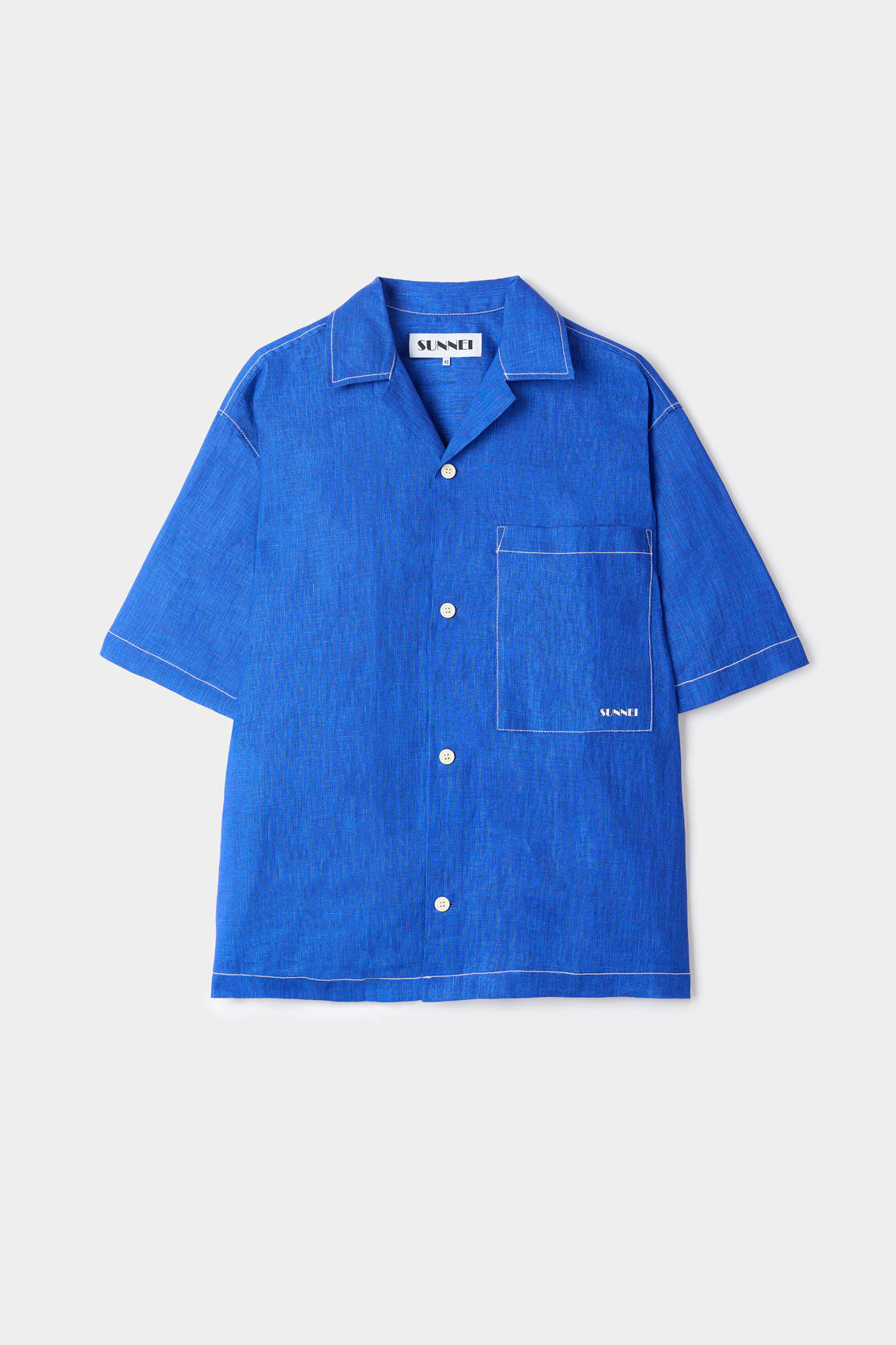 SHORT SLEEVE SHIRT / electric blue