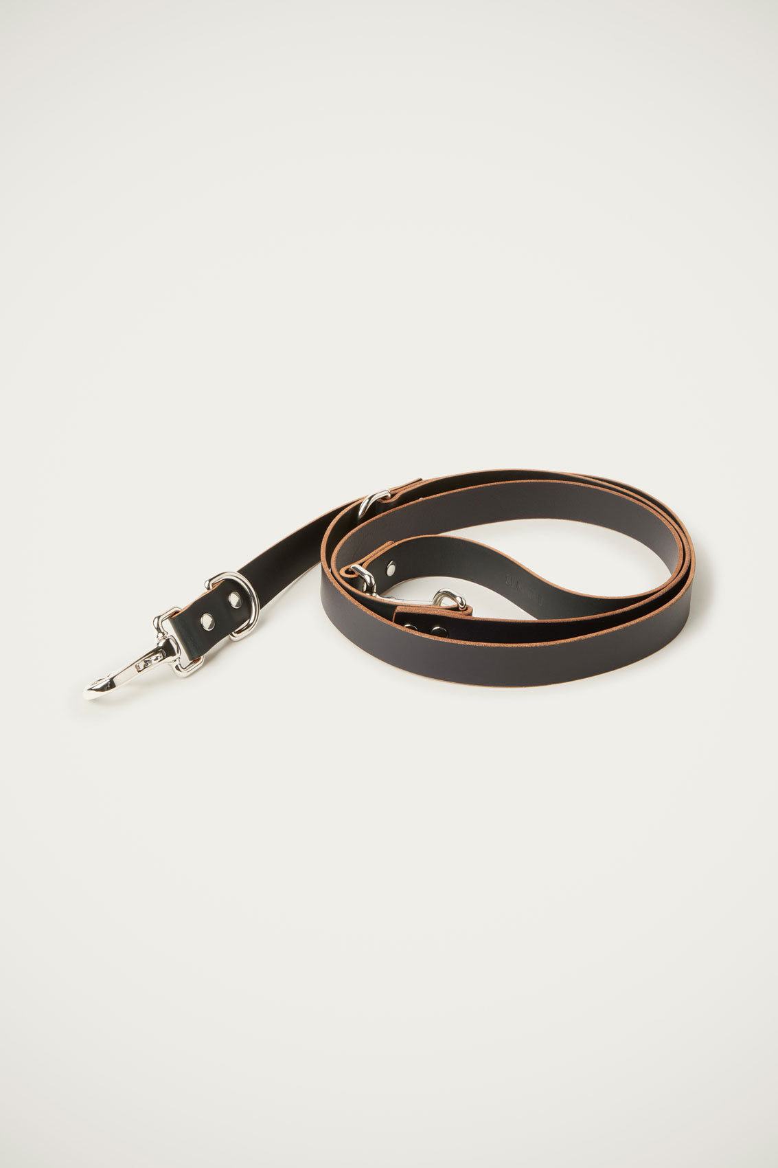 NAVY LEATHER LEASH