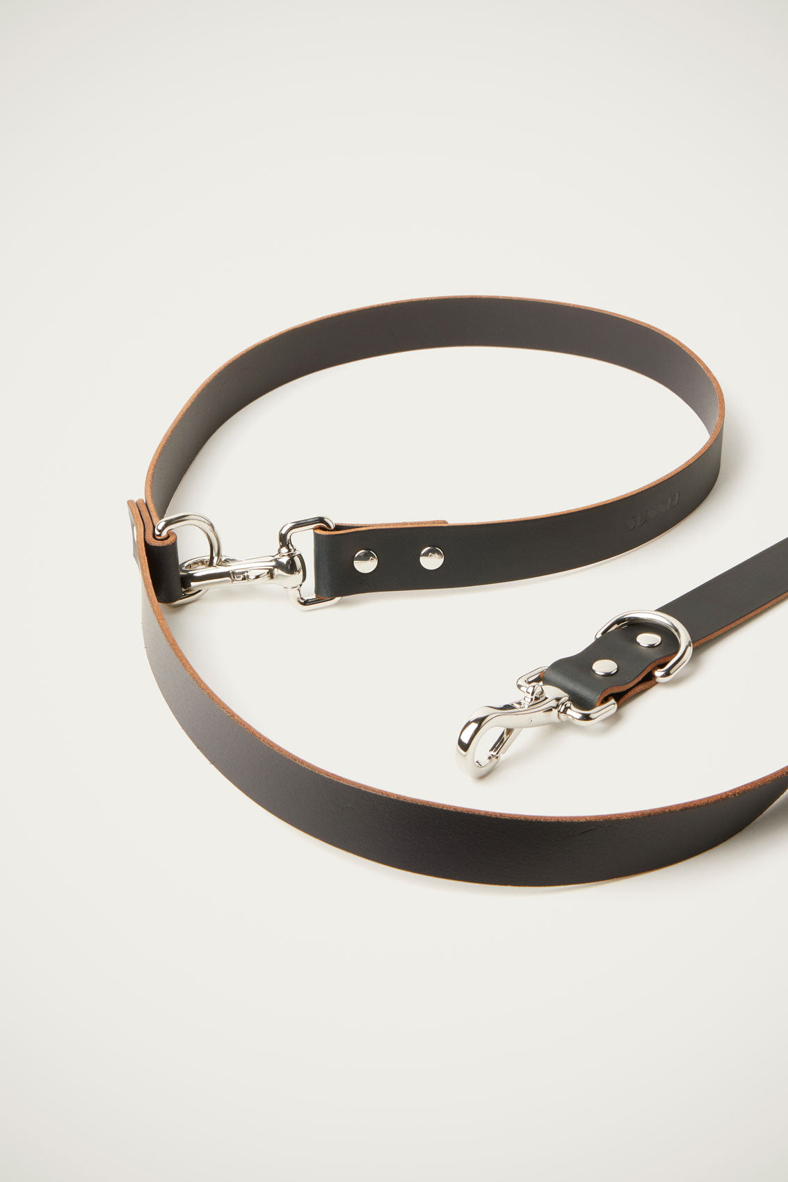NAVY LEATHER LEASH