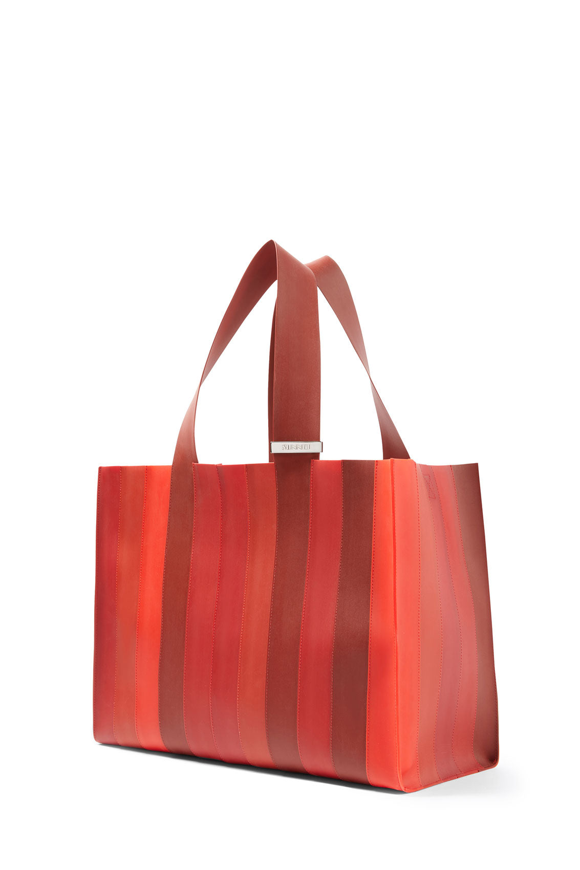 GRADIENT RED PUDDING PARALLELEPIPEDO BAG