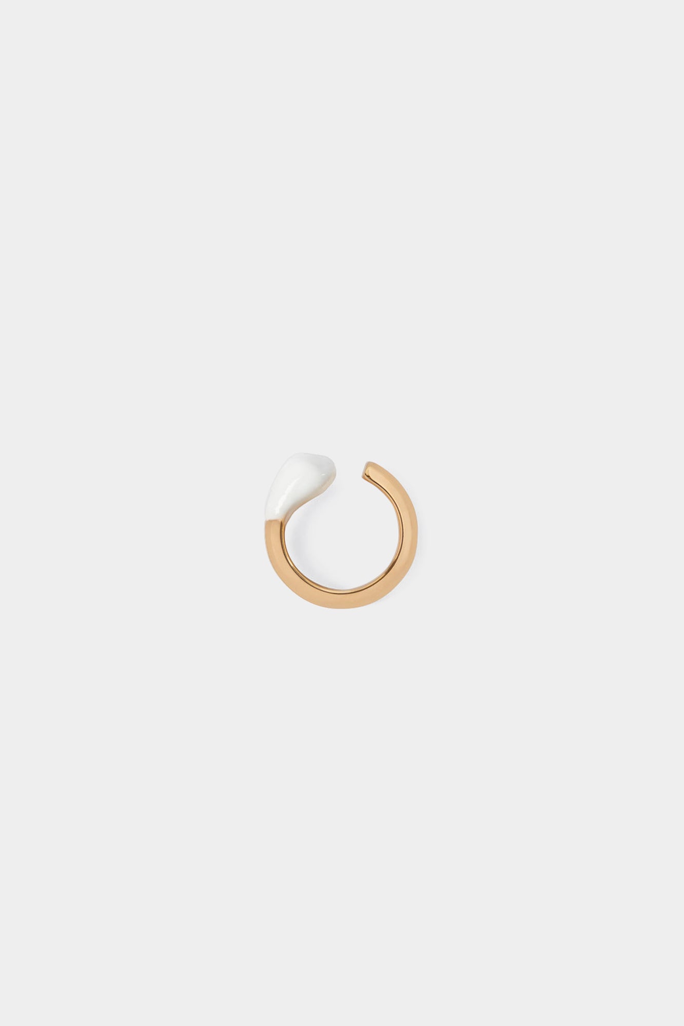 RUBBERIZED RING GOLD / white