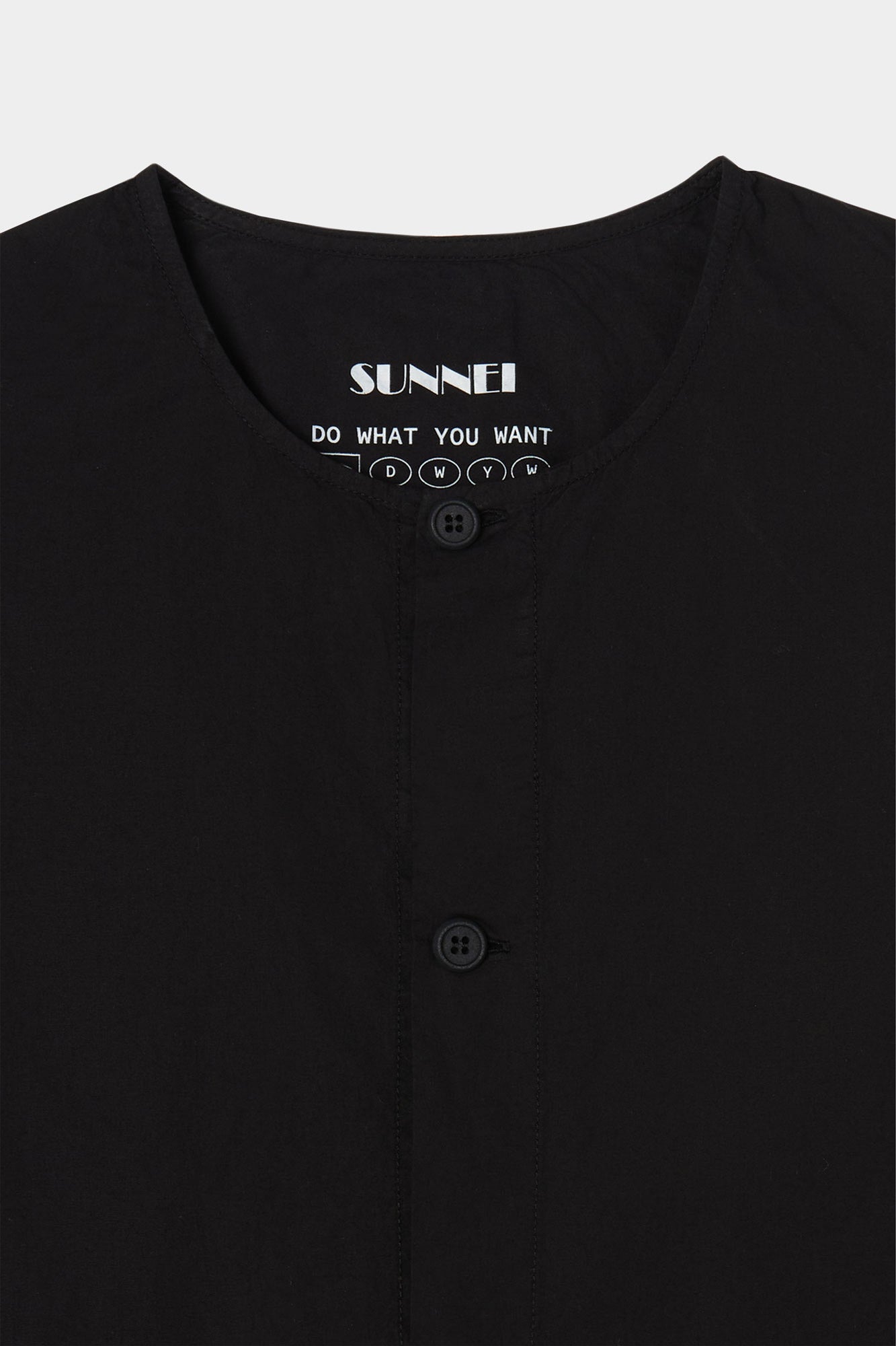 COTTON OVER SHIRT / black
