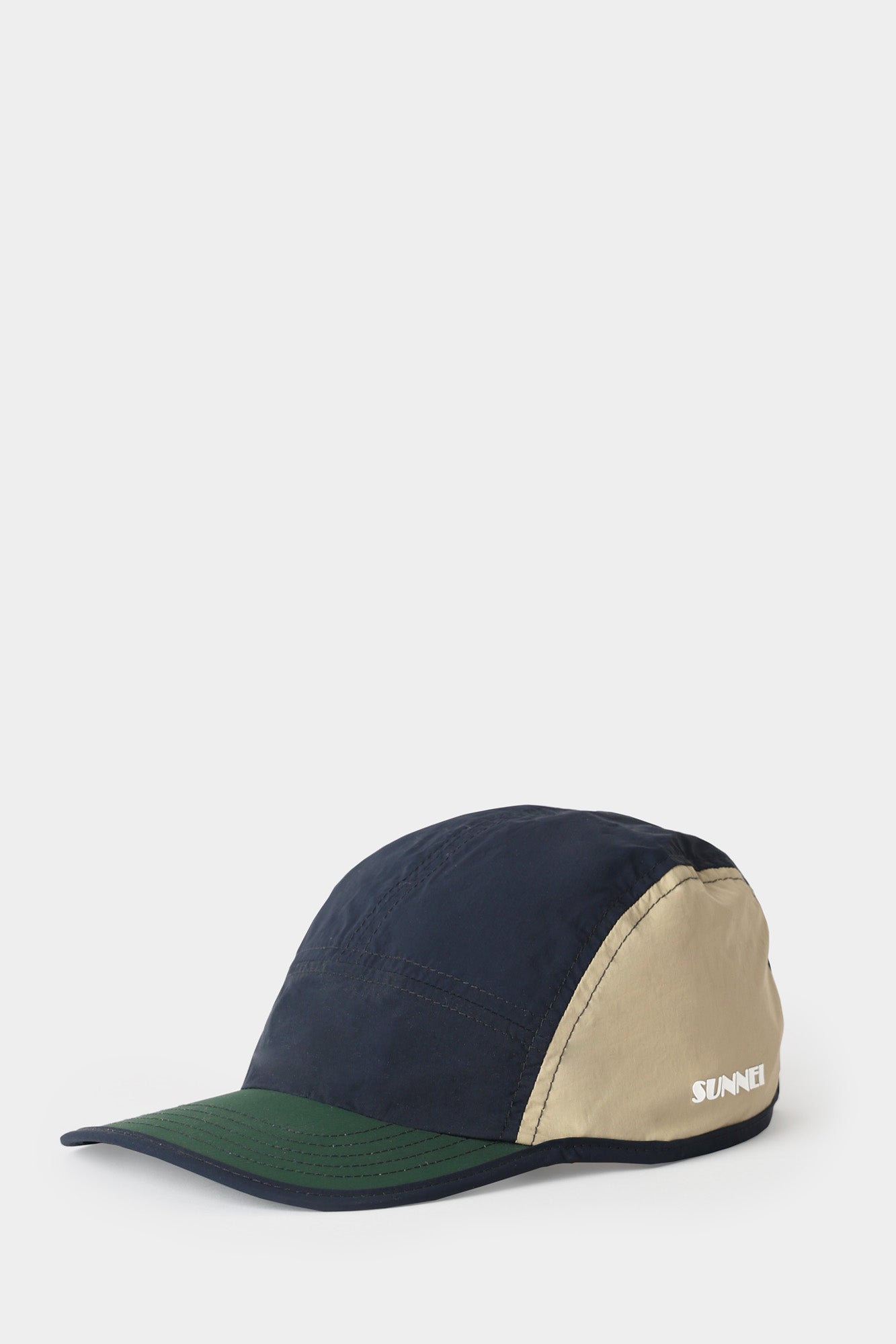 BASEBALL CAP / navy, beige & green