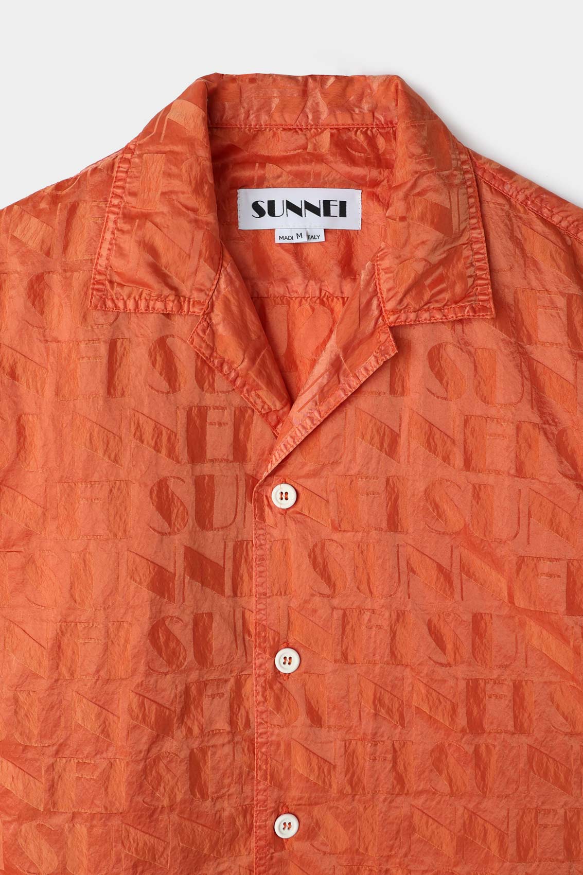 ALLOVER SHORT SLEEVES SHIRT / bright orange