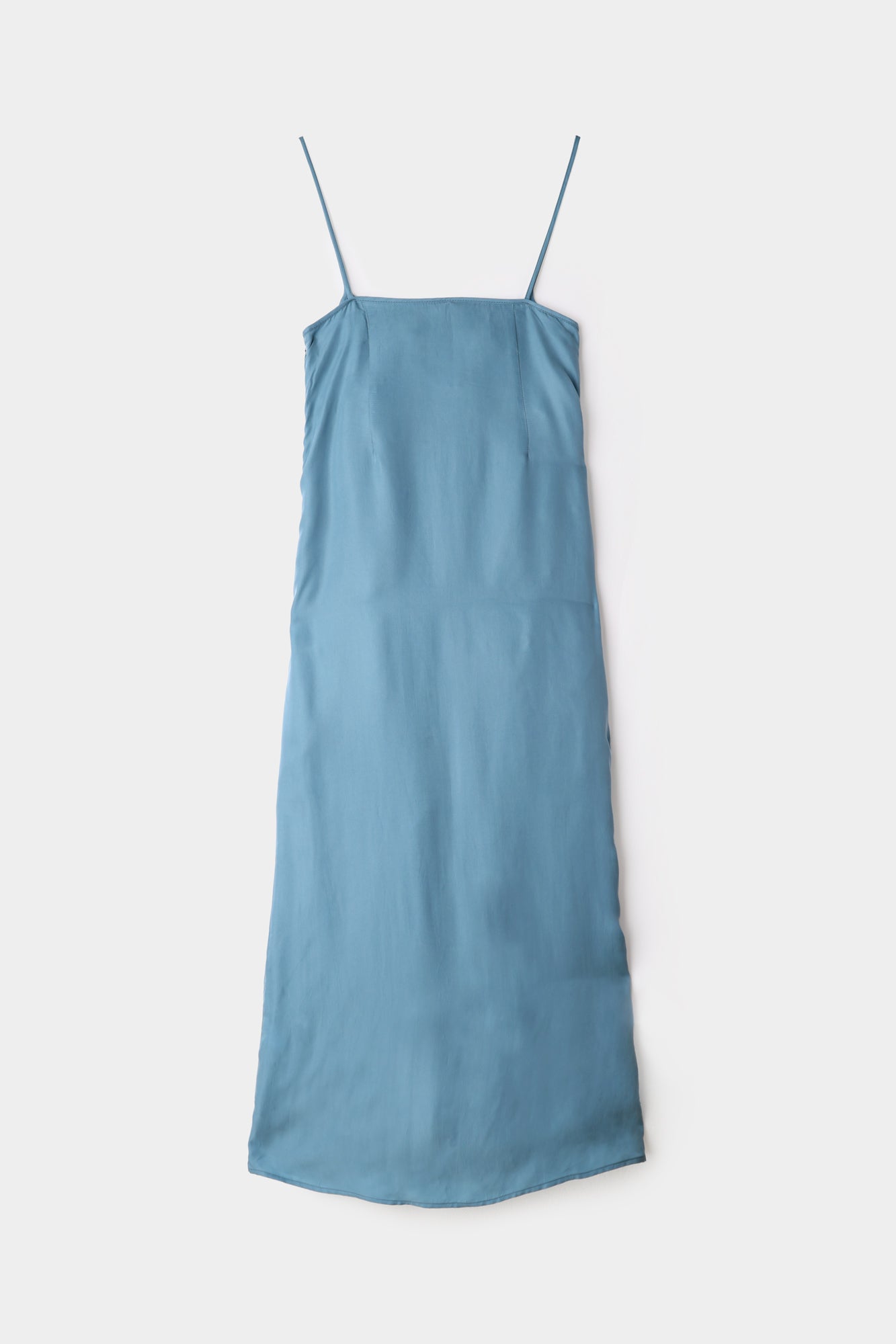 STRAP DRESS / slate blue