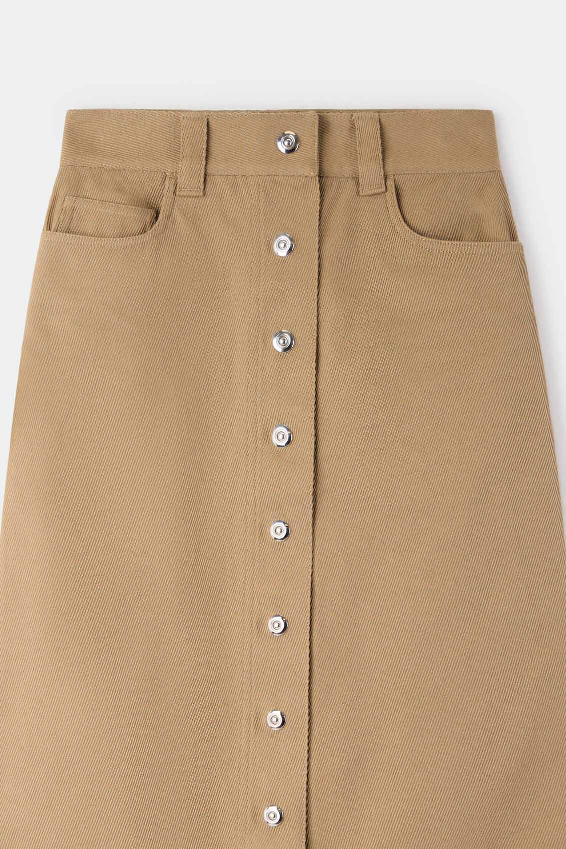 BUTTONS SKIRT / beige