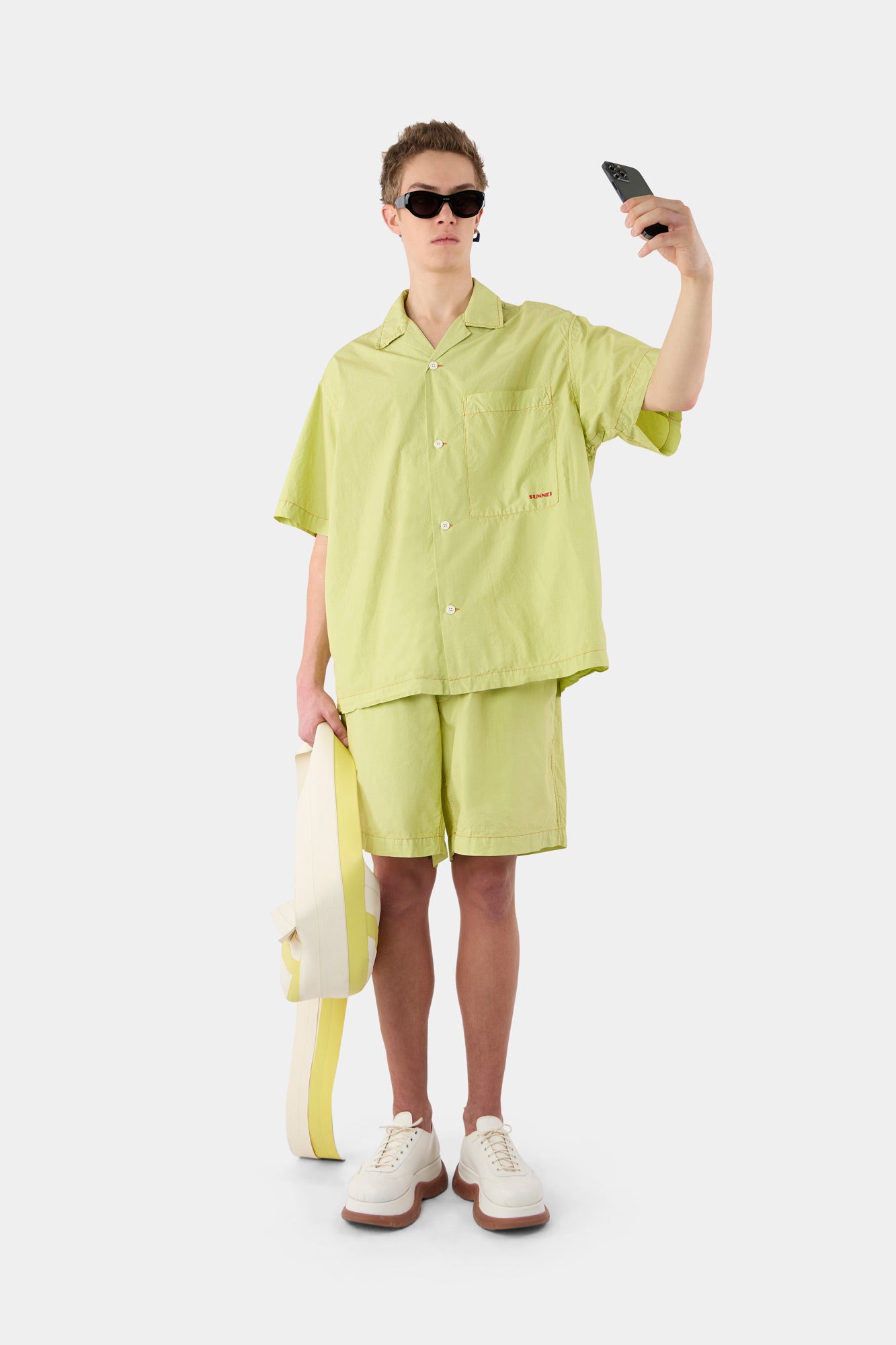 SHORT SLEEVE SHIRT / apple green