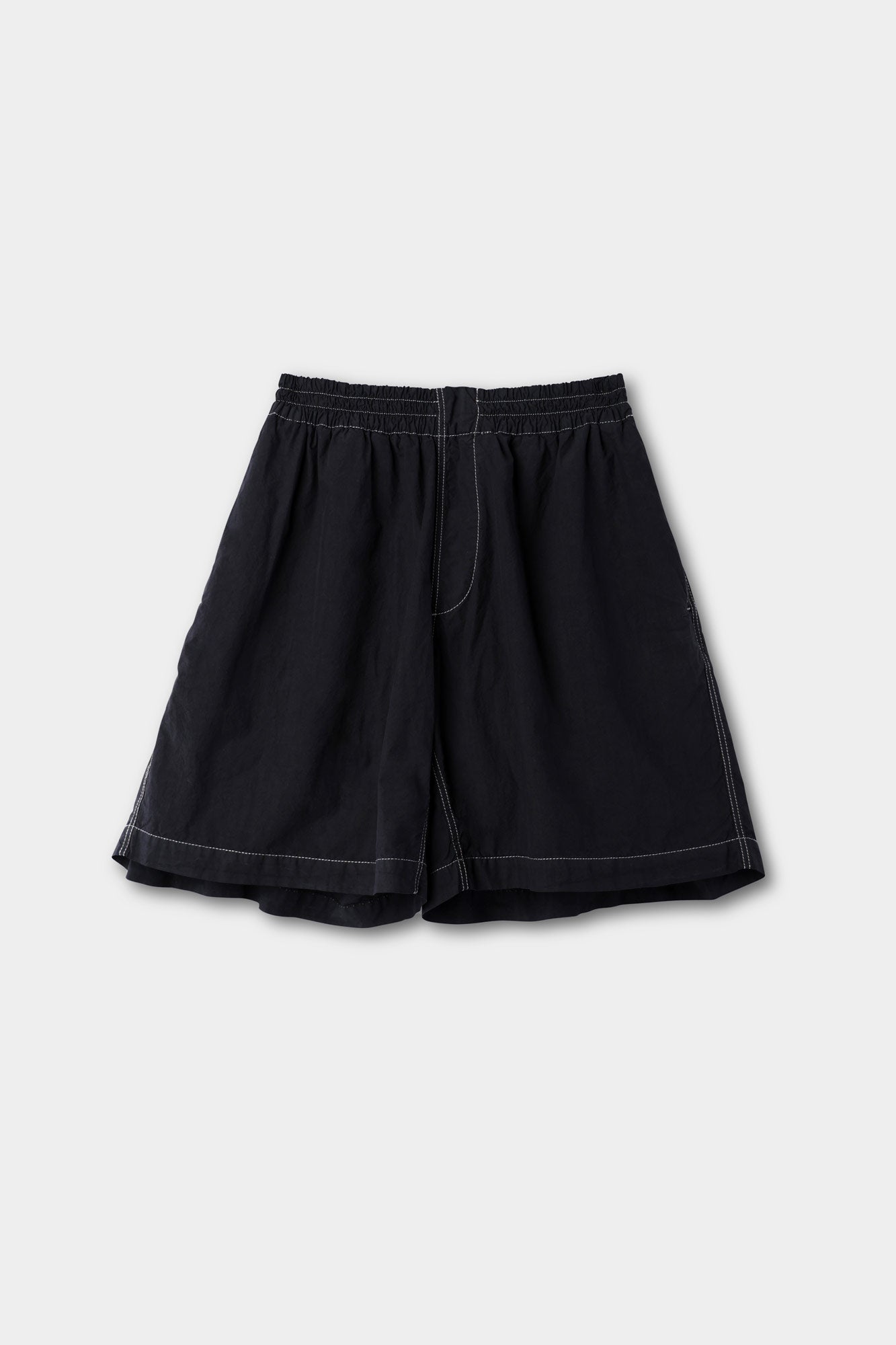 ELASTIC SHORT PANTS / dark blue
