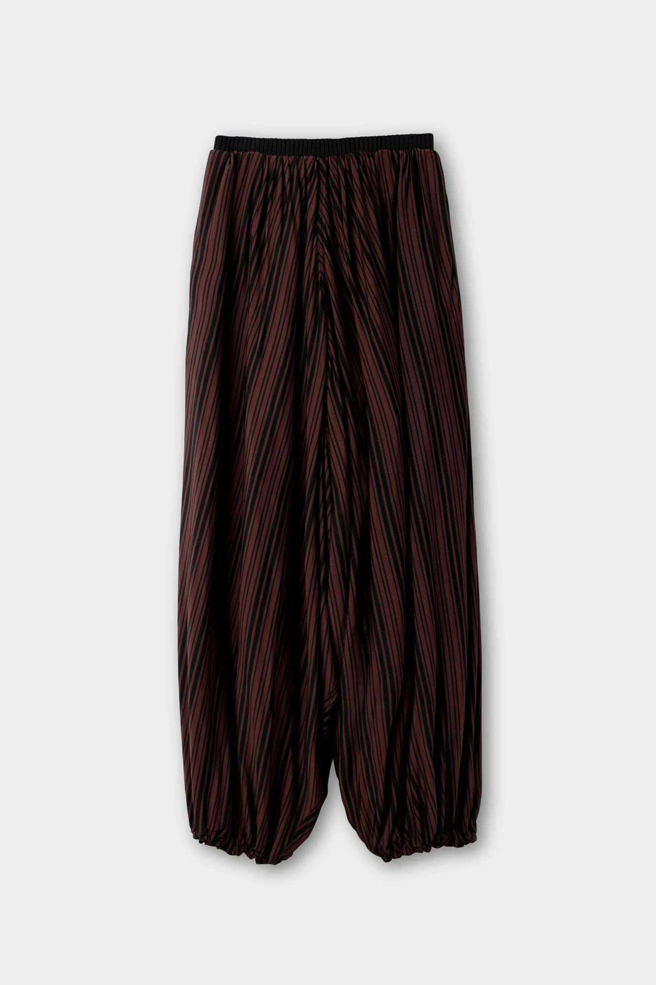 SAROUEL PANTS / black & brown stripes