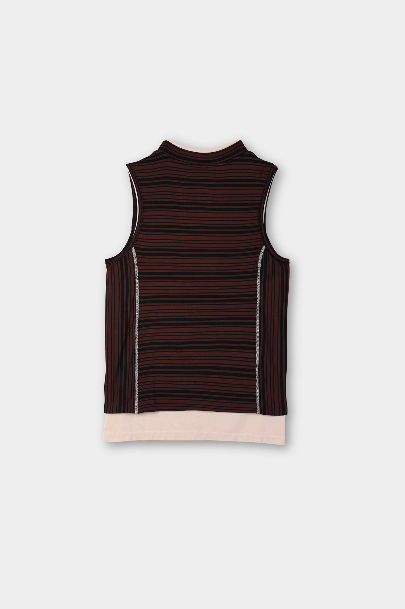 DOPPIO OVERLOCK TANK TOP/ black & brown