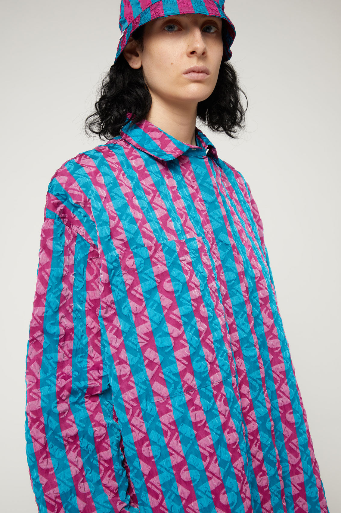BLUE & PURPLE OVER SHIRT