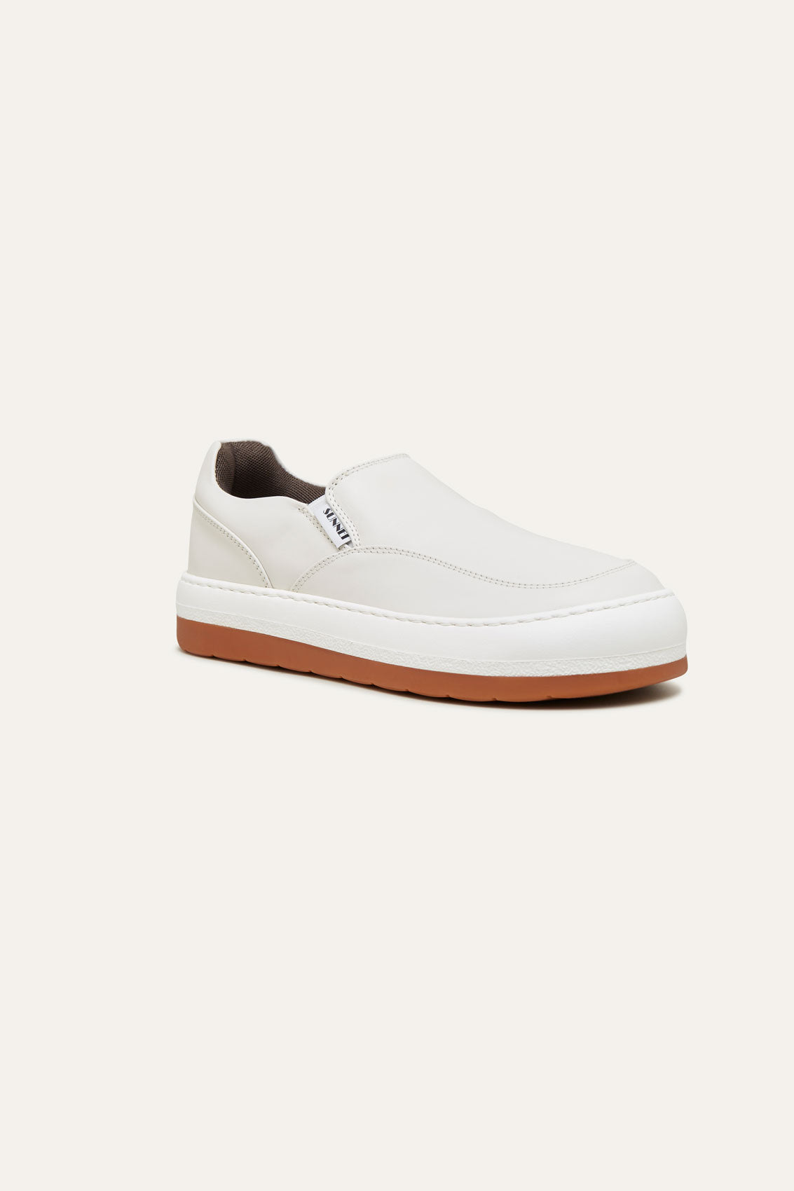 DREAMY SLIP ON SHOES / leather / white