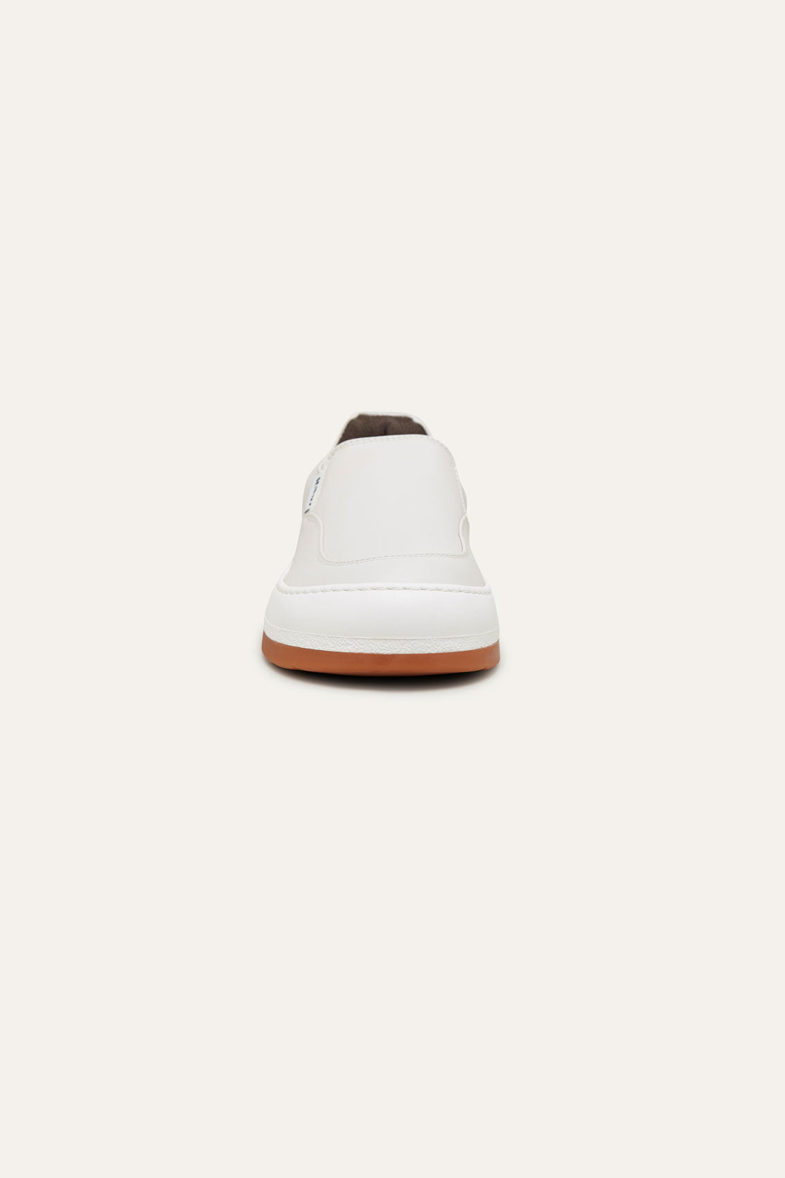 DREAMY SLIP ON SHOES / leather / white